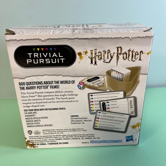Hasbro Gaming Harry Potter Trivial Pursuit Game, Age 8+, Harry Potter Movie Game - Picture 2 of 8